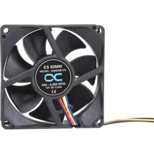 Alphacool ES 80mm 800-6.000rpm Fan 80x80x25mm (schwarz, Two Ball Bearing, PWM, 80 mm)