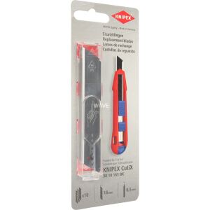 Knipex Ersatz-Klingen 90 10 165 E02, 10 Stück (für Universalmesser CutiX 90 10 165 BK)