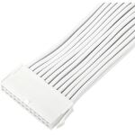 Silverstone Technology Netzteil-Verlängerungskabel SST-PP07E-MBW-V2, 24pin ATX (weiß, 30cm)