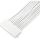 Silverstone Technology Netzteil-Verlängerungskabel SST-PP07E-MBW-V2, 24pin ATX (weiß, 30cm)