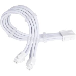 Silverstone Technology Netzteil-Verlängerungskabel SST-PP07E-EPS8W-V2, EPS 12V 8pin (4+4) (weiß, 30cm)
