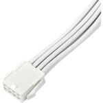 Silverstone Technology Netzteil-Verlängerungskabel SST-PP07E-EPS8W-V2, EPS 12V 8pin (4+4) (weiß, 30cm)