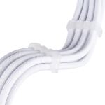 Silverstone Technology Netzteil-Verlängerungskabel SST-PP07E-EPS8W-V2, EPS 12V 8pin (4+4) (weiß, 30cm)