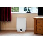 Meaco Luftentfeuchter DD8L ION, mit Ionisator und Nano-Filter (weiß, 650 Watt, für Räume bis zu 46m² / 115m³)