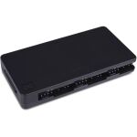 Alphacool Core 6x 4-Pin PWM/DRGB Splitter (schwarz, mit SATA-Stromanschluss)