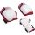 Hudora Biomechanisches Protektoren Set Comfort (pink/weiß, Größe M)