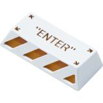 Keychron Enter Aluminum Alloy Artisan Keycap (weiß/orange)