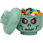 Room Copenhagen LEGO Storage Head "Skelett", klein (grün/schwarz)