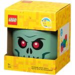 Room Copenhagen LEGO Storage Head "Skelett", klein (grün/schwarz)