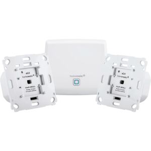 Homematic IP Starterset Rolladenaktor (Access Point (HMIP-HAP), 2x Rollladenaktor für Markenschalter (HmIP-BROLL))