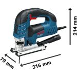Bosch Power Tools Stichsäge GST 150 BCE Professional (blau, Handwerkerkoffer, 780 Watt)