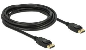DeLOCK 3m Displayport 1.2a Schwarz