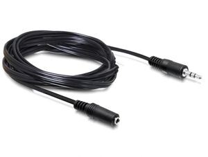 Delock Verlängerungskabel Audio Klinke 3,5 mm Stecker / Buchse 5m