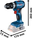 Bosch Professional GSB 18V-45 Akku-Schlagbohrschrauber...