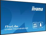 iiyama LH8675UHS-B1AG Signage-Display Digital Signage Flachbildschirm 2,17 m (85.6") LCD WLAN 500 cd/m² 4K Ultra HD Schwarz Eingebauter Prozessor Android 11 24/7