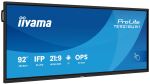 iiyama TE9218UWI-B1AG Signage-Display Kiosk-Design 2,32 m (91.5") LED WLAN 500 cd/m² 5K Ultra HD Schwarz Touchscreen Eingebauter Prozessor Android 16/7