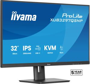 iiyama ProLite XUB3297QSNP-B1 Computerbildschirm 81,3 cm (32") 2560 x 1440 Pixel Quad HD LED Schwarz