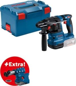 Bosch Professional GBH 18V-22 Akku-Bohrhammer solo inkl. L-Boxx + Absaugeinheit
