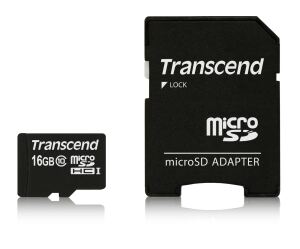 Transcend TS16GUSDHC10 Speicherkarte 16 GB MicroSDHC NAND Klasse 10