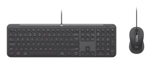 Logitech 920-013343 Tastatur Maus enthalten Heimbüro USB QWERTZ Deutsch Graphit