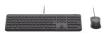 Logitech 920-013343 Tastatur Maus enthalten Heimbüro USB QWERTZ Deutsch Graphit