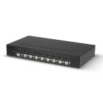 Lindy 39540 Tastatur/Video/Maus (KVM)-Switch Rack-Einbau Schwarz
