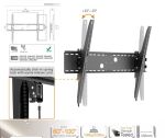 Equip 60"-100" Kippbarer Curved-TV-Wandhalter