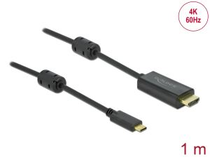 DELOCK USB Typ-C > HDMI Kabel (DP Alt Mode) 4K 60Hz 1m aktiv