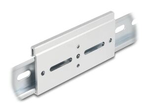 DELOCK Aluminium Montageclip für Hutschiene 100x47,8mm silb.