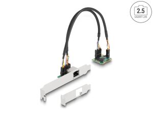 DELOCK Mini PCIe I/O PCIe half size 1 x RJ45 2,5 Gigabit LAN