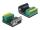 DELOCK Terminalblock mit Drucktaster zu D-Sub 9 Pin Buchse