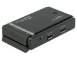 DELOCK DisplayPort 1.4 Switch 2x2 DP in > 1x2 DP out 8K
