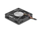 DELOCK Axiallüfter 12 V DC, 60 x 60 x 10 mm schwarz