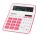 Genie 840 P Taschenrechner Desktop Display-Rechner Pink, Weiß