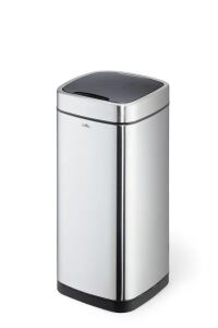 Durable NO TOUCH 35L Rechteckig Edelstahl Schwarz, Silber