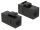 DELOCK Keystone Modul RJ45 -> RJ45 Cat6 UTP Bu/Bu schwarz