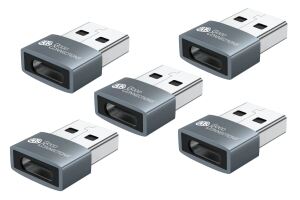 Alcasa USB-AD203-5 Kabeladapter USB-A USB-C Grau