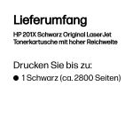 HP 201X Schwarz Original LaserJet Tonerkartusche mit hoher Reichweite