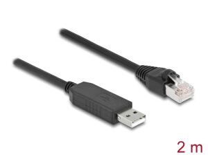 DELOCK Serielles Anschlusskabel mit FTDI Chipsatz, 2m schw.