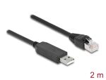 DELOCK Serielles Anschlusskabel mit FTDI Chipsatz, 2m schw.