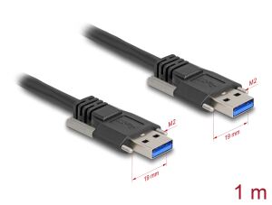 DELOCK USB 5 Gbps Kabel Typ-A St zu Typ A St 19mm schwarz