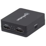 Manhattan 1080p 2-Port HDMI-Splitter, Stromversorgung über USB, schwarz