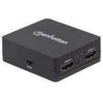 Manhattan 1080p 2-Port HDMI-Splitter, Stromversorgung über USB, schwarz