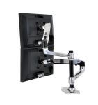 Ergotron LX Series Dual Stacking Arm 61 cm (24") Tisch/Bank Silber