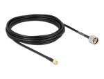 DeLOCK 89465 Koaxialkabel RG-58 5 m N plug SMA plug Schwarz