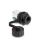 DeLOCK Kabelverbinder RJ12 Buchse zu RJ12 Buchse zum Einbau mit Verschlusskappe IP68 staub- und wasserdicht schwarz