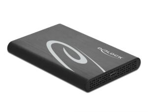 DeLOCK Externes Gehäuse für 2.5″ SATA HDD / SSD mit SuperSpeed USB 10 Gbps (USB 3.1 Gen 2)