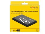 DeLOCK Externes Gehäuse für 2.5″ SATA HDD / SSD mit SuperSpeed USB 10 Gbps (USB 3.1 Gen 2)