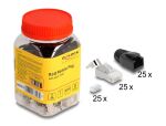 DeLOCK RJ45 Modularer Stecker mit Zugentlastung Cat.6A,...