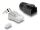 DeLOCK RJ45 Modularer Stecker mit Zugentlastung Cat.6A, Cat.7 und Knickschutztülle 25er Set